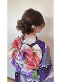 お呼ばれ和装ヘアセット