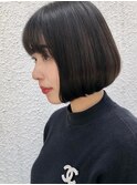 重めボブ×ダークアッシュ【Timere神戸三宮】