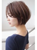 ひし形ショートボブ