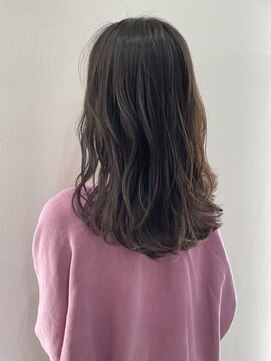 ジンクヘアーセカンド(ZiNK HAIR2nd) アッシュブラウン×巻き髪スタイル