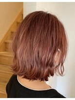 アトリエコパン(atelier copan) ダブルカラー ピンクオレンジブラウン