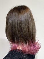 アズール 草加(azule) 裾カラー ピンクカラー