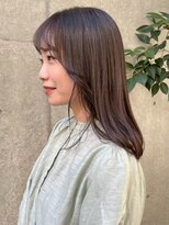 サロンド アクトレス 恵比寿店(salon de actress) 髪質改善　ストレートセミロング　シースルーバング