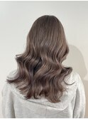 【ameri satomi】ダブルカラー×ミルクティーグレージュ