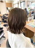 透け感ボブ