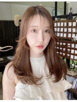 マイ ヘア デザイン 岡崎(MY hair design)&nbsp;斜めバング/グレージュカラー/シルキーベージュ/岡崎