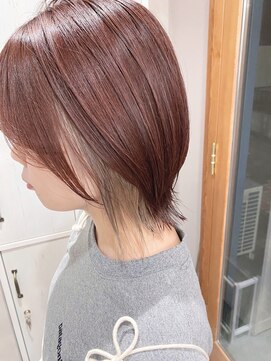 イルウィ(irwi) 【トレンド】ピンクブラウンカラー　インナーグレージュカラー