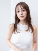 20代30代大人かわいい前髪/ザクザクレイヤー/小顔/ひし形/前髪