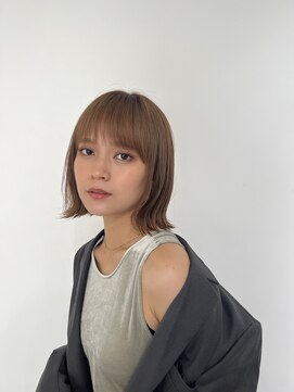 パノラ 立川(PANOLA) 大人外ハネワンカールスタイル ベージュ系カラー