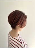 前下がりショートボブ/ショート/ショートボブ/ピンクアッシュ