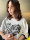 【恒吉佐央理】顔まわりたっぷりレイヤーのワンカールミディアム