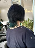 ボブウルフ+ネープグリーン