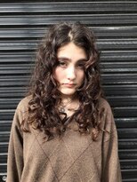 ヴァージ(Verge)&nbsp;レイヤーカット/ウェーブパーマ/前髪/こなれミディ[代官山駅]