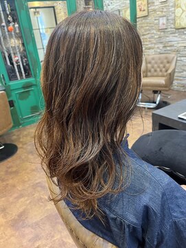 ヘアーラウンジ アンフィ 井土ヶ谷(Hair Lounge Anphi) 【白髪染め】ハイライト