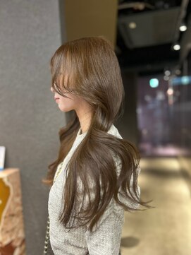 ペレ 栄店(PELE) 黒髪/ボブルフ/ネビージュ/小顔/ワンレン/栄/髪質改善/前髪