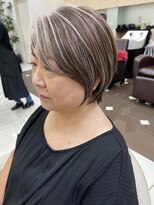 ヴィーヴォ 深江橋店(VIVO) 【VIVO】フルブリーチから作る脱白髪染め 外国人風ハイライト