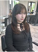 セミハッシュカット×オリーブアッシュ