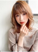 こなれヘアエアリーカール前髪モテ髪小顔カット#298f0506