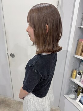 シー ヘアデザイン(see hair design) ミルクティーベージュ//ブリーチ/ダブルカラー/レイヤー