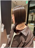 切りっぱなしボブ