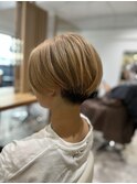 20代30代40代◎似合わせカットデザインカラーブロンドショート