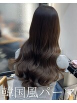 アミー 池袋(Ammy)&nbsp;コテ巻き風パーマ /韓国風パーマ/透明感カラー/レイヤーカット