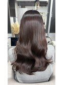 髪質改善ラベンダーブラウン×艶髪ウェーブ