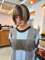 エルム 原宿 表参道(yelm)&nbsp;【ボブ×デザインカラー】#ダブルカラー#ブリーチ