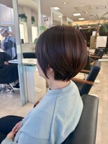 フォルテ 榛原パームス店 大人ガーリーダークアッシュ似合わせカットミディアムレイヤー