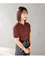 フランチェスカドットボブ(francesca.bob)&nbsp;切りっぱなしボブ×ナチュラルブラウン【渡辺俊弥】梅田