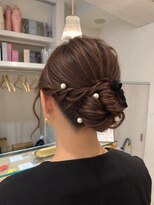 エクリ シセイドウ 麻布十番店(equri×SHISEIDO)&nbsp;【麻布十番】パーティーセット×ゆるふわシニヨン/卒業式
