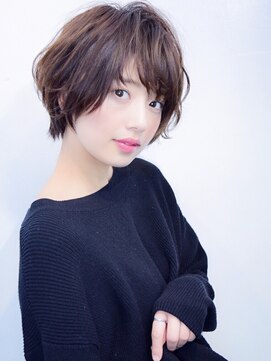 ラウンジ モリオ イケブクロ(Lounge MORIO Ikebukuro) 【morio池袋】大人かわいい斜めバング小顔エッジショート#