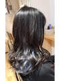 ルチア ヘア カバナ(Lucia hair cabana) インナーカラー！内側だけブリーチして、ブルーをオンカラー！