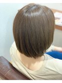 ナチュ盛り♪内巻きストレートボブ×カーキアッシュ