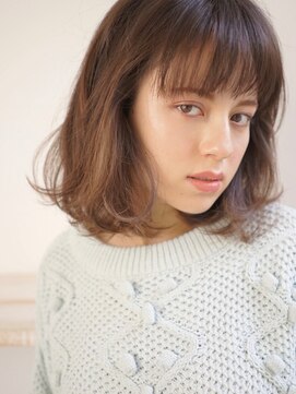 パール(PearL) 《PearL》ナチュラル大人ゆれbob×シースルーバング