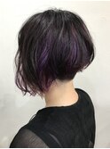 【ALIUS 池袋 小川真一】インナーバイオレット×暗髪
