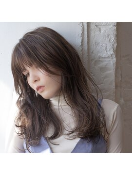 ロッソ(rosso) 細いハイライトを入れて抜け感のあるロングスタイル