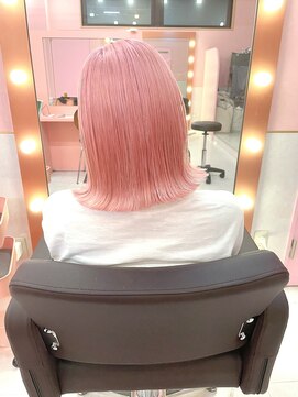 ミーナ バイ ワンズ 町田(mina by one's kyougoku) ホワイトピンク メルティカラー ビタミンカラー マッシュ 韓国