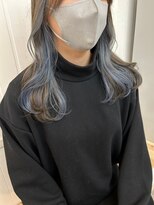 ナンバー ジルバ 立川 (N° jillva) 大人かわいいくびれミディパープルインナーカラー