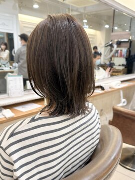 ネオリーブアイム 横浜西口店(Neolive aim) 艶オリーブベージュ ボブレイヤー【横浜】k