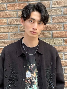 アーリー(Ali'i) ニュアンスパーマツーブロックアップバングビジネスヘアマッシュ