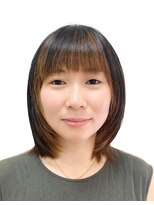 黄ぐまくん美容室 ミディアムレイヤー インナーカラー