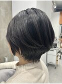 20代30代40代50代 大人可愛いひし形ショートヘア