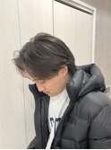 MEN'S HAIR/カルマパーマ/マッシュパーマウルフアッシュブラック