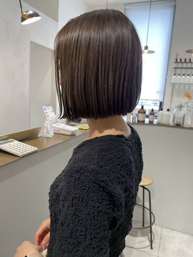 マッシュ 天王寺あべの(MASHU) オリーブベージュ×ボブ