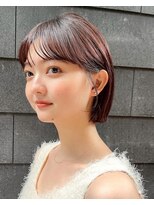 ガーデンヨコハマ(GARDEN YOKOHAMA) ミニボブイメチェンヘア束感前髪おくれ毛暖色カラー