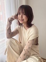 サンクチュアリー ウィズ コネクト(Sanctuary with connect)&nbsp;ボルドーブラウンカラー×くびれボブヘア