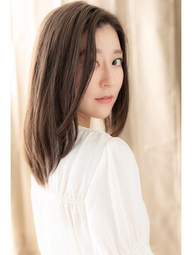 カバーヘア ブリス 大宮西口(COVER HAIR bliss) □シルキーベージュ前下がりレイヤーミディ316-3大宮30代40代