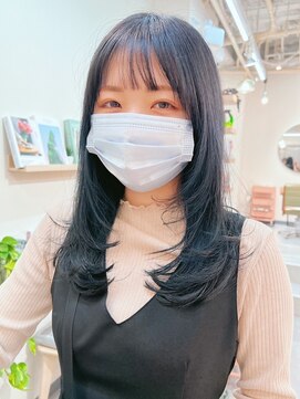 ロウバイレボ 柏(lou by revo) ミディアム/韓国風/レイヤーカット/顔回りカット/柏駅