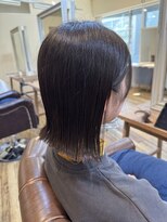 トータルビューティーサロン プリエ(prier) 切りっぱなしボブ/タッセルボブ/外ハネボブ/アッシュブラック